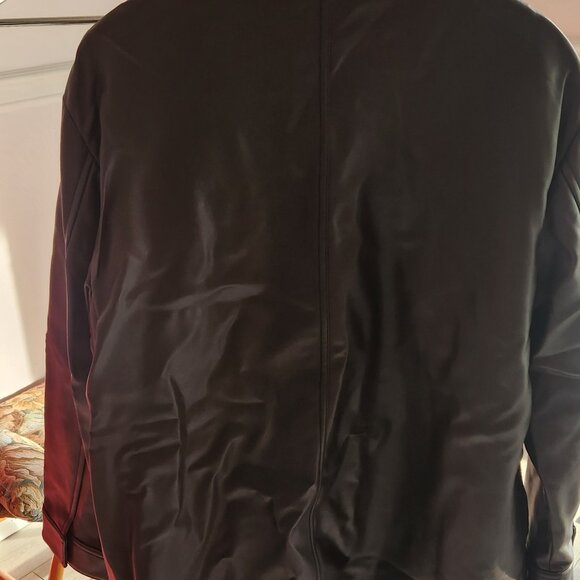 ARMANI 🇮🇹 Premium Black Leather Jacket | Size 50 (L) | Gently Used - Retail - Picture 3 of 6